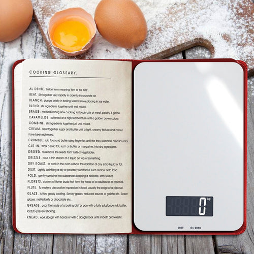 cook book that is a kitchen scale