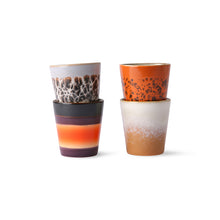 Load image into Gallery viewer, four ceramic small cups in different colors for real ristretto coffee
